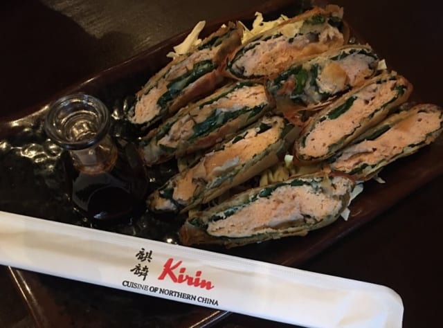 Salmon Spinach Rolls.