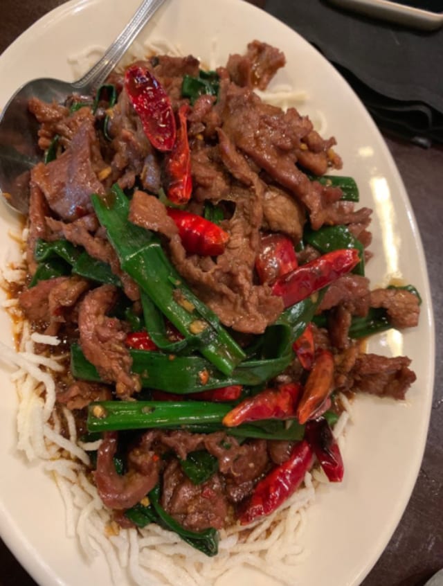 Mongolian Beef or Lamb.